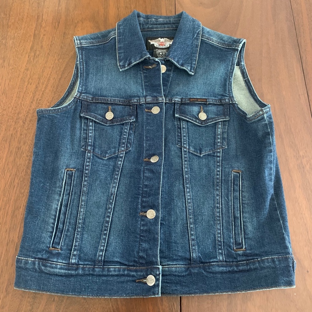 Harley Davidson denim vest